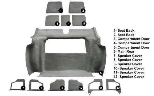 1978 Chevrolet Corvette Indianapolis 500 Pace Car Rear Flooring [Rear Area]