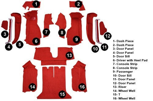 1990-1993 Chevrolet Corvette Coupe Complete Flooring [Complete]