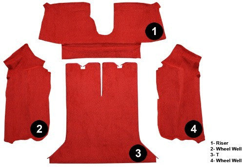 1990-1993 Chevrolet Corvette Coupe Rear Flooring [Rear Area]