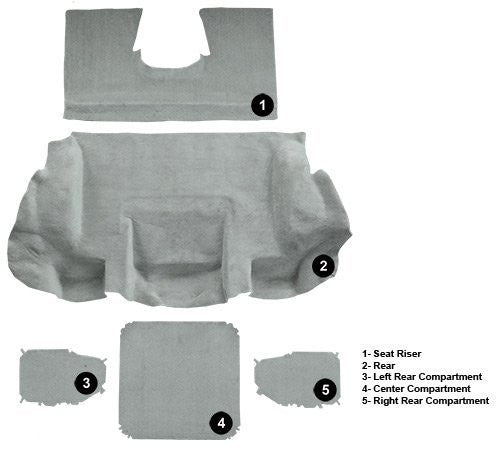 2001-2004 Chevrolet Corvette Z06 Rear Flooring [Rear Area]
