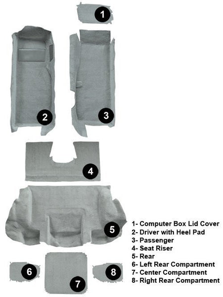 2001-2004 Chevrolet Corvette Z06 with Pad Flooring [Complete]